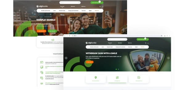 Screenshot of the SKB website