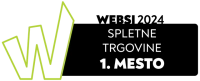 Logotip nagrade Nagrada Websi 2024  - 1. mesto v kategoriji Spletne trgovine