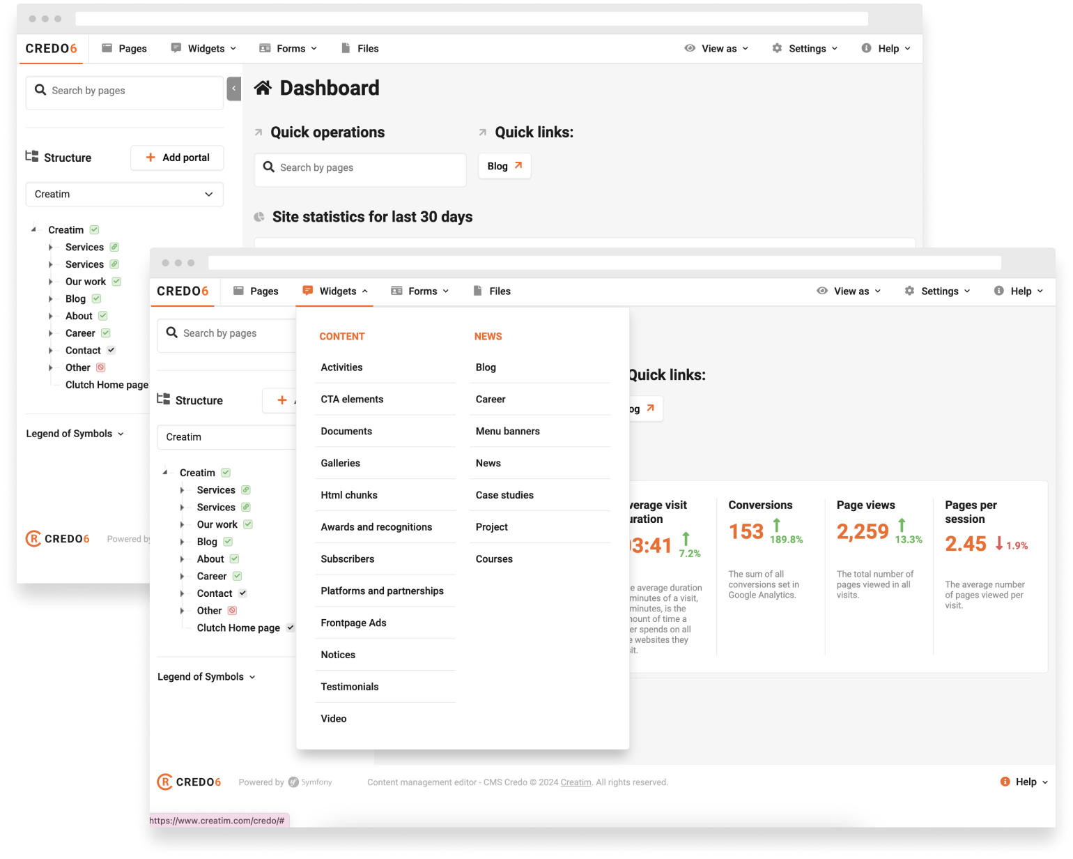 Credo Explorer template